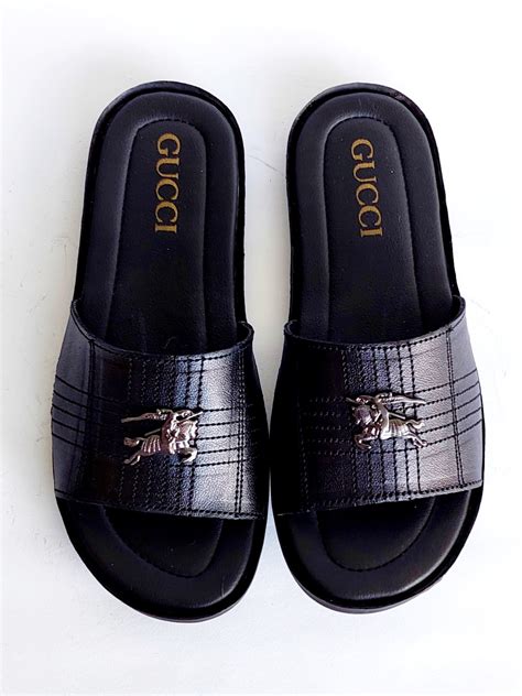 new gucci slippers for men|luxury house slippers for men.